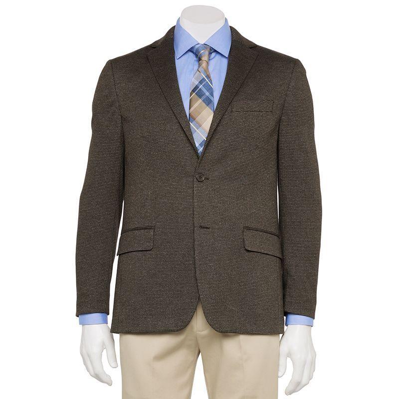 Mens Apt. 9 Premier Flex Slim-Fit Knit Sport Coat Lt Brown Product Image