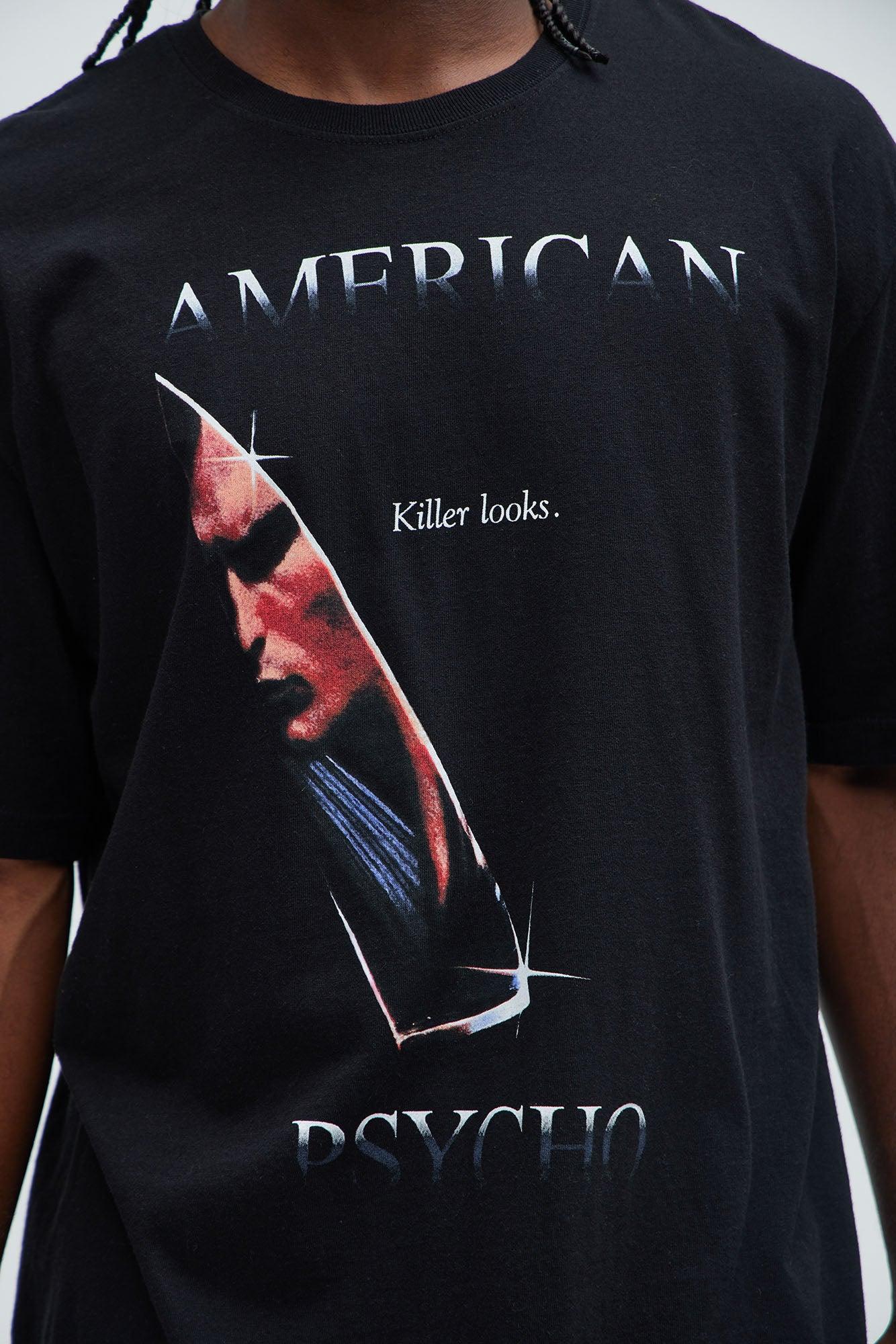 American Psycho Oversized Short Sleeve Tee - Black Product Image