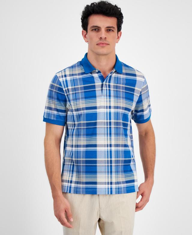 Club Room Mens Harvest Plaid Pique Polo Shirt, Created for Macys Product Image