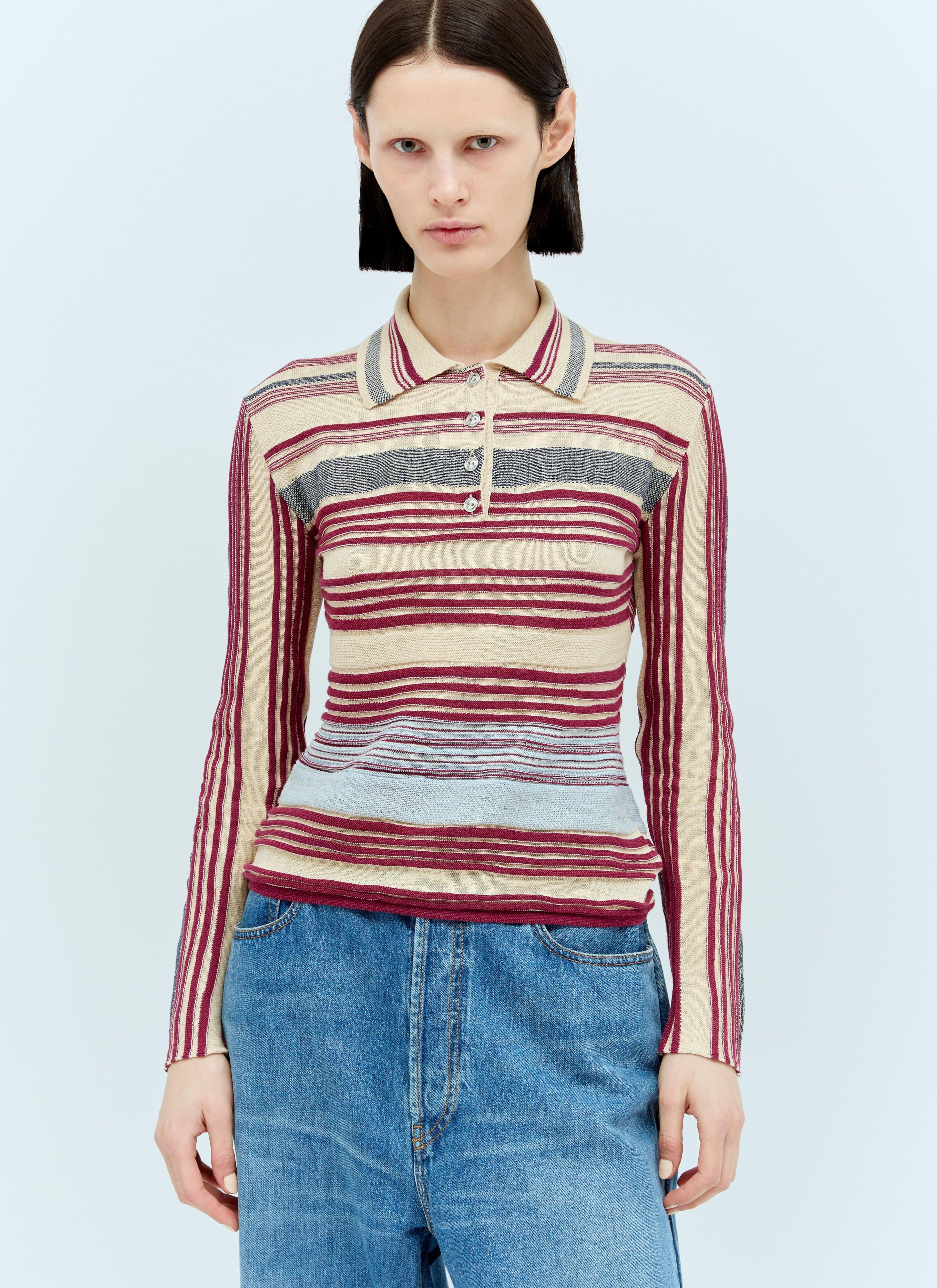 Striped Knit Sweater In Multicolour Product Image