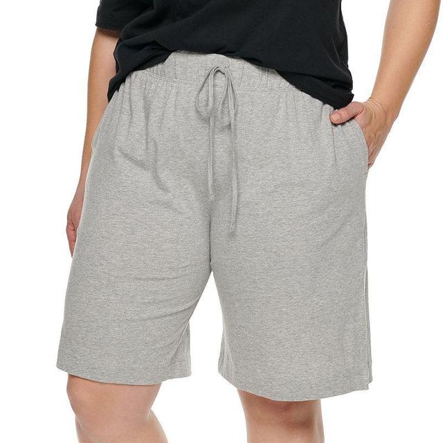 Plus Size Jockey Everyday Cotton Bermuda Pajama Shorts, Womens Product Image