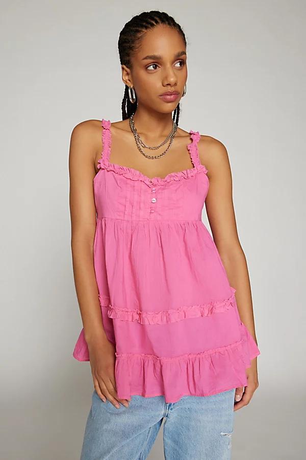 Kimchi Blue Alexis Tiered Babydoll Tunic Top Womens at Urban Outfitters Product Image