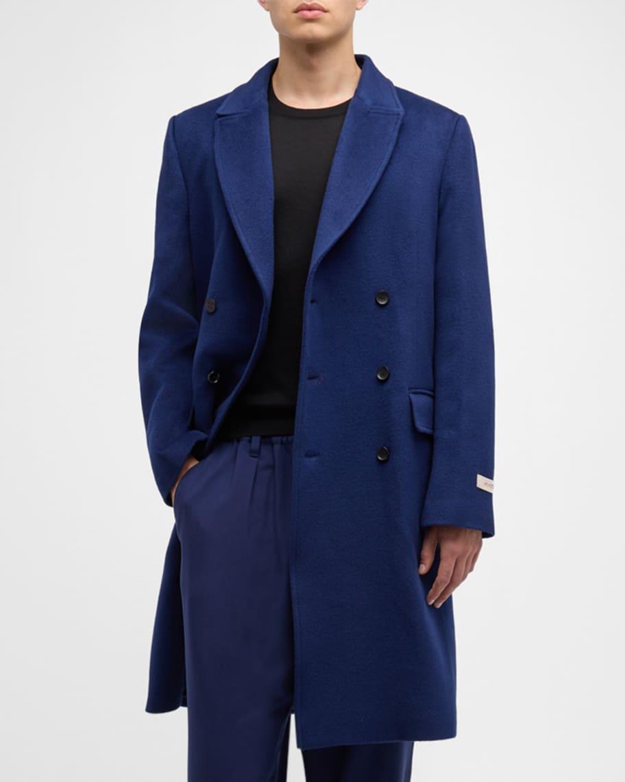 Mens Double-Breasted Overcoat Product Image