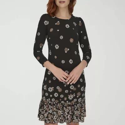 Marc New York Womens 3/4 Sleeve Floral Shift Dress Product Image