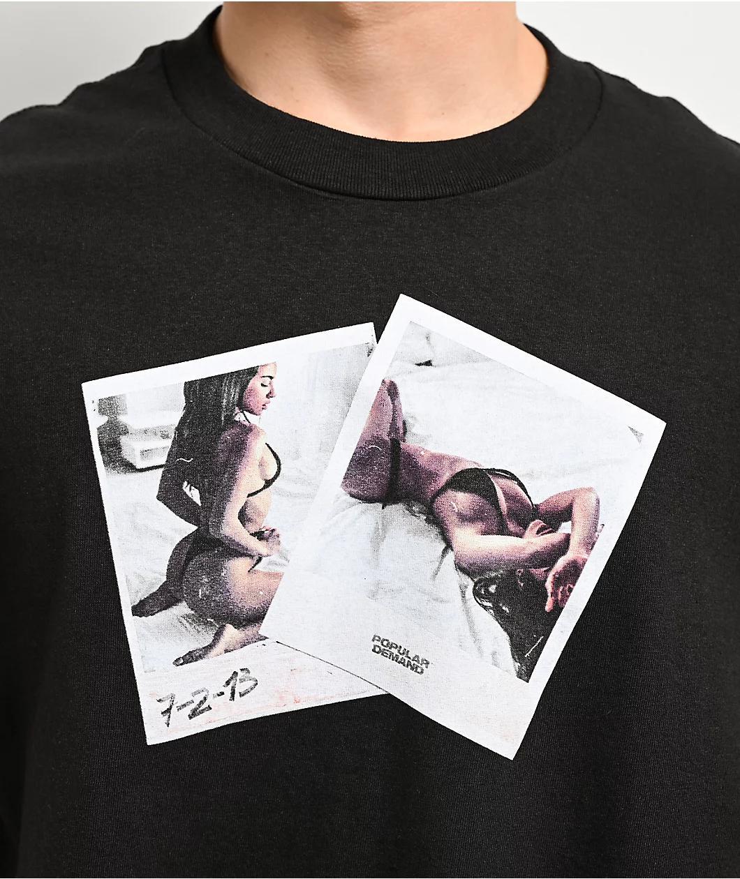 Popular Demand Instant Twice Black T-Shirt Product Image