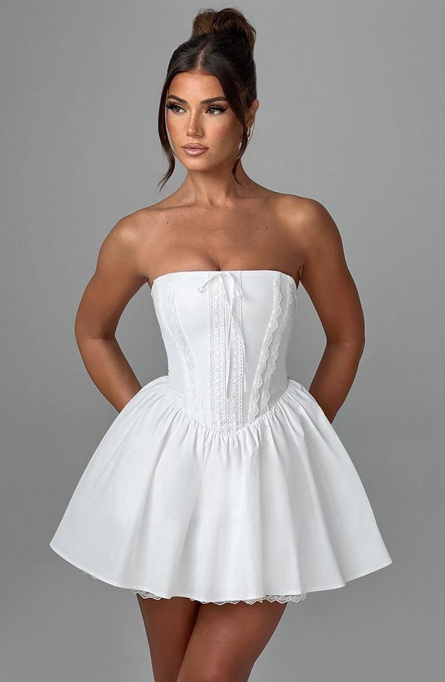 Evie Mini Dress - Ivory Product Image