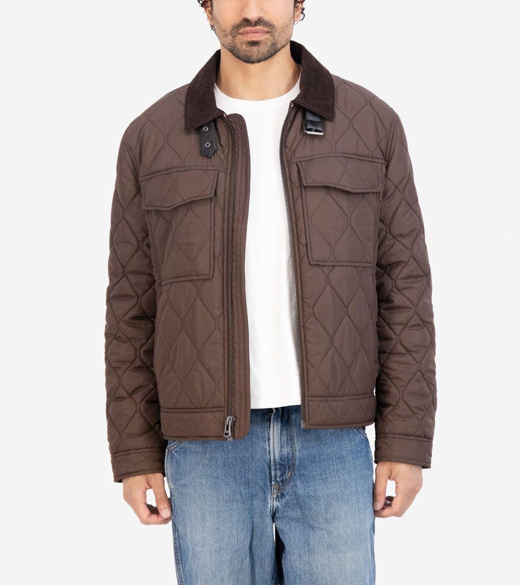 Men's Diamond-Quilted Short Jacket Product Image