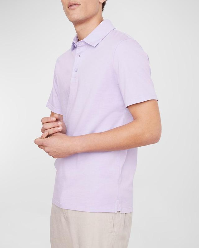 Vince Regular Fit Garment Dyed Cotton Polo Product Image