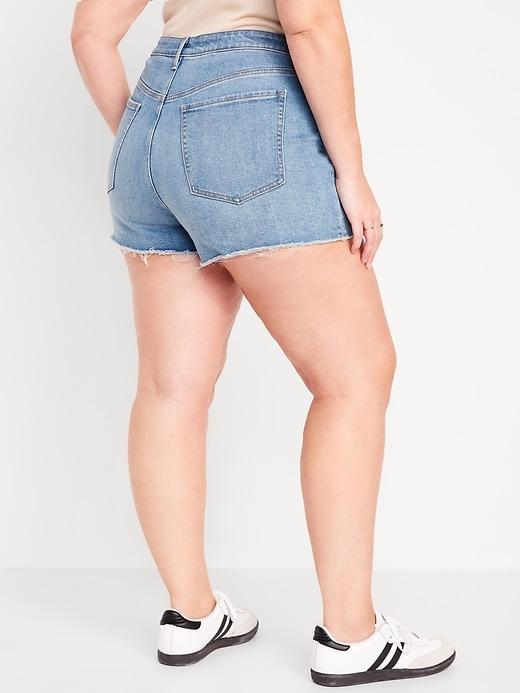 High-Waisted OG Cut-Off Jean Shorts -- 3-inch inseam Product Image