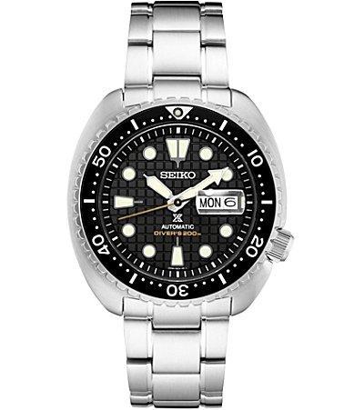 Seiko Mens Automatic Prospex Diver Black Silicone Strap Watch 45mm Product Image