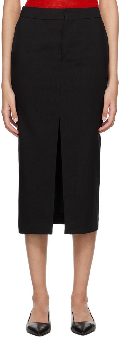 ISABEL MARANT Mills Pencil Midi Skirt In Black Product Image