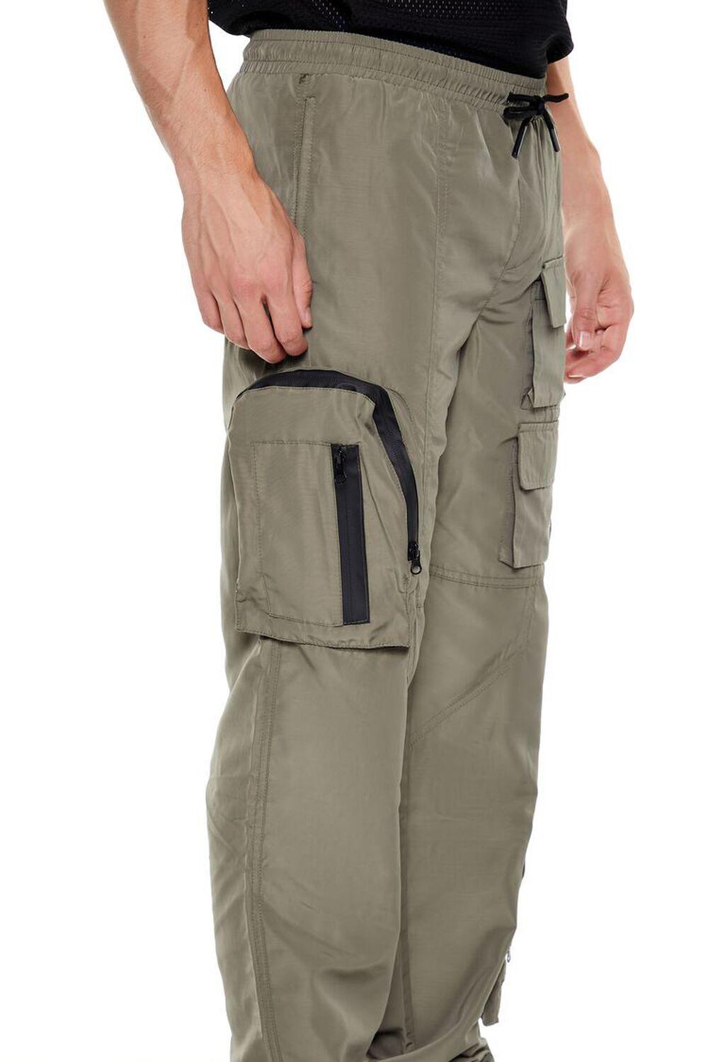 Slim-Fit Drawstring Cargo Pants | Forever 21 Product Image