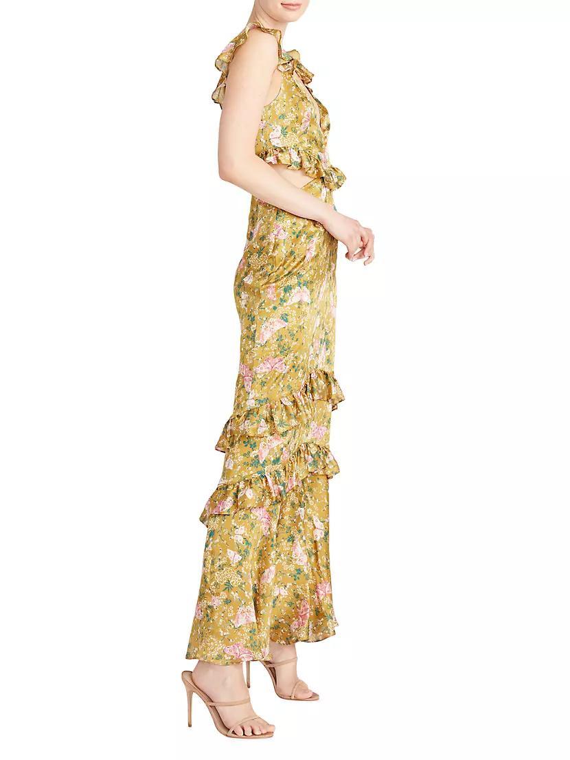 Magnolia Silk Floral Cut Out Gown Product Image