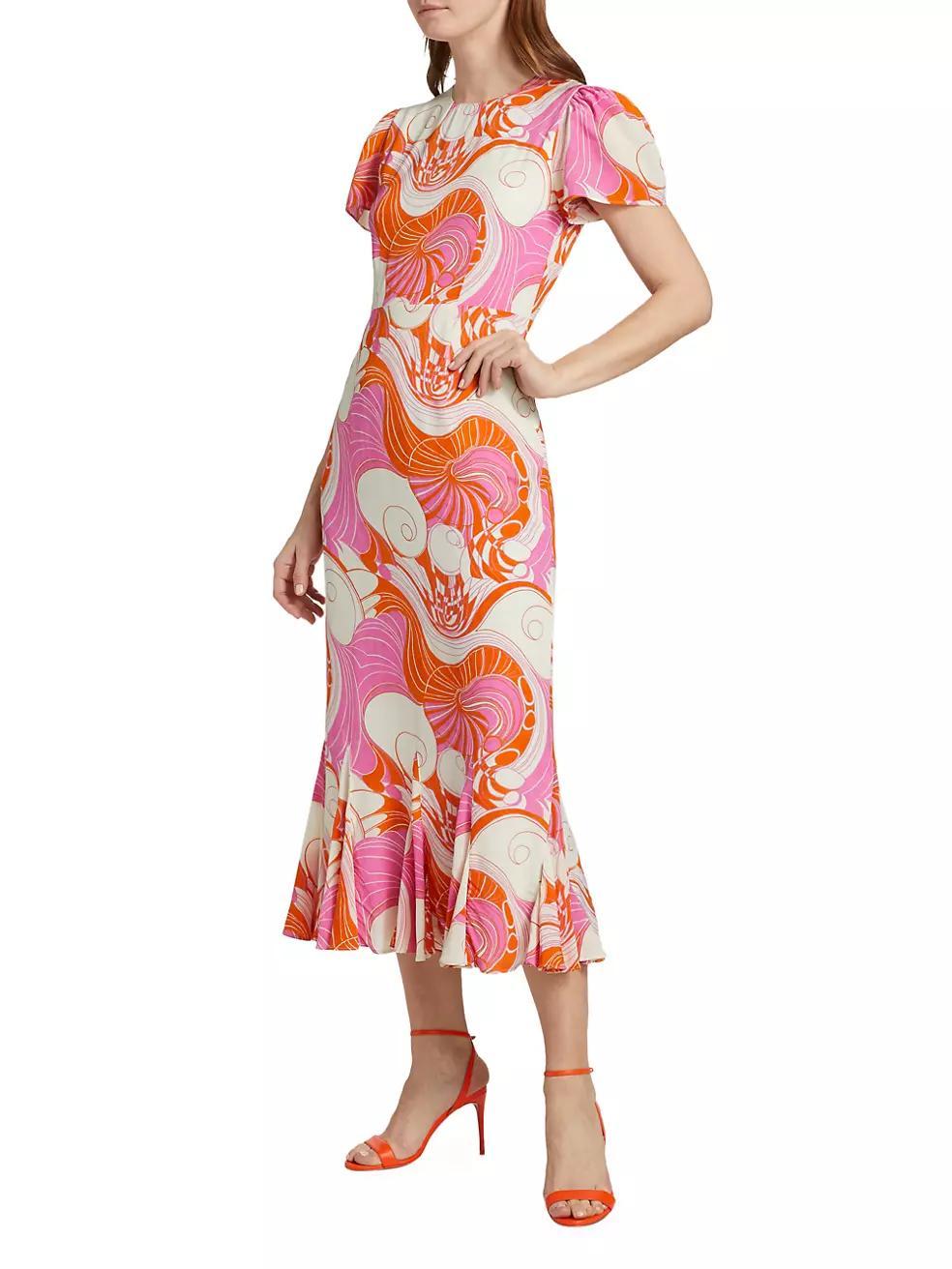 Lulani Printed Midi-Dress Product Image