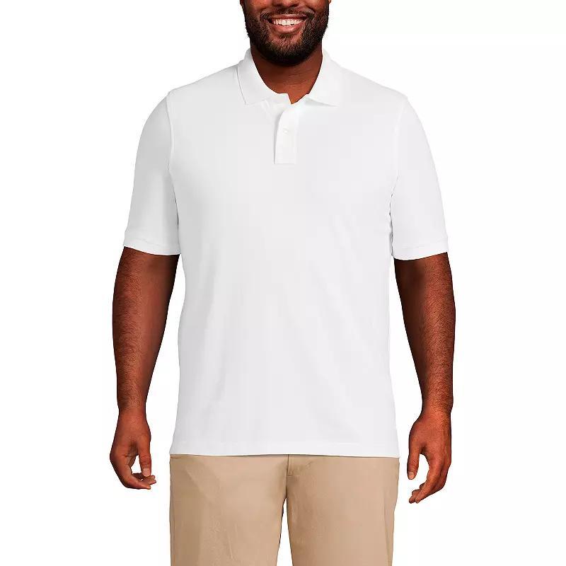 Big & Tall Lands End Comfort-First Mesh Polo, Mens Grey Product Image