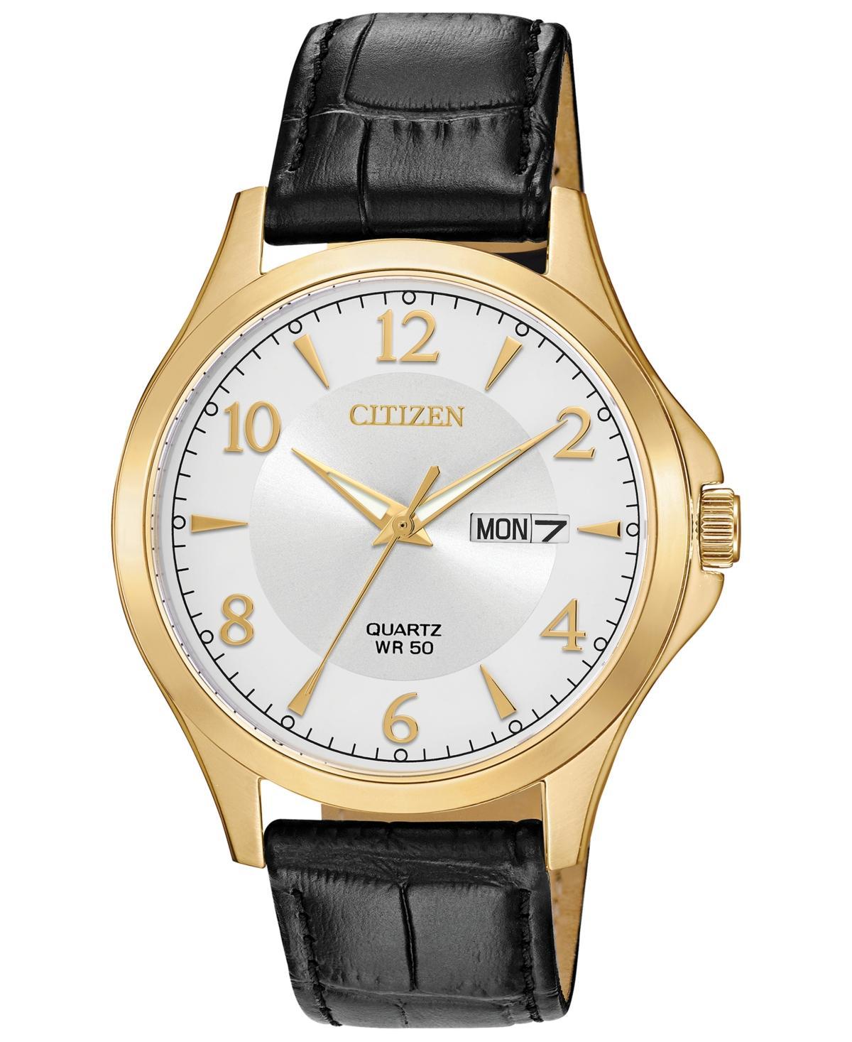 Citizen Mens Leather Watch - BF2003-25A Black Product Image