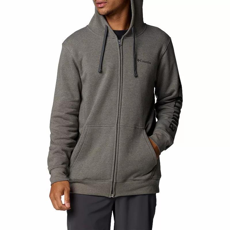 Mens Columbia Trek Full-Zip Hoodie Grey Heather Product Image