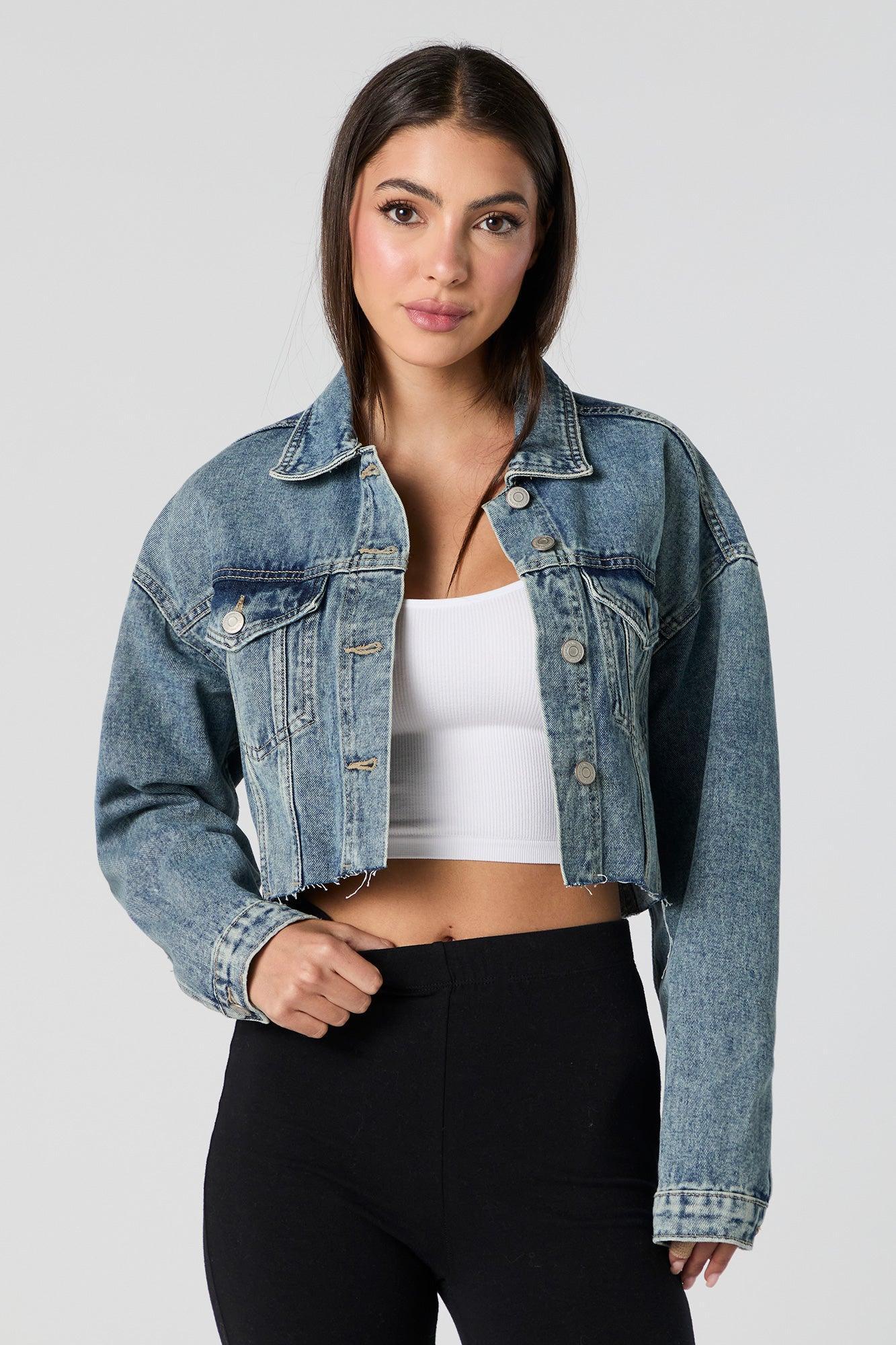 Cropped Denim Jacket Female product image