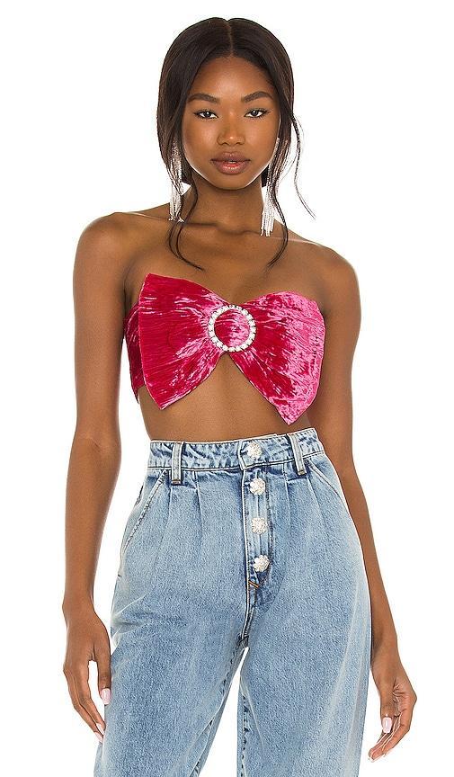 Lovers and Friends Kimora Top in Magenta Pink Product Image