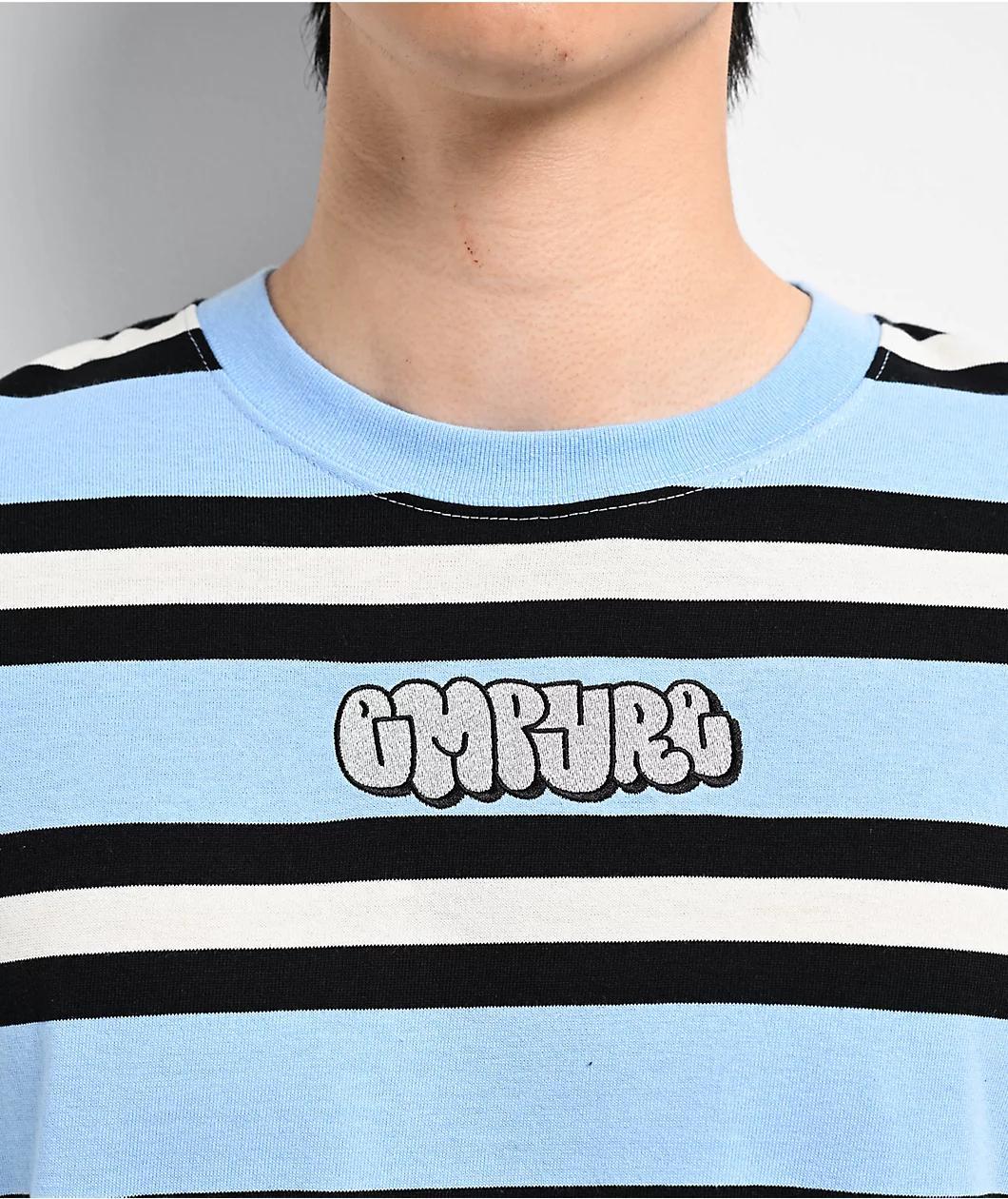 Empyre Logan Stripe Blue Long Sleeve T-Shirt Product Image