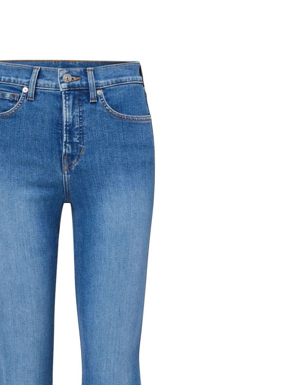 VERONICA BEARD Carson High-waisted Flared Jeans In Blue Product Image