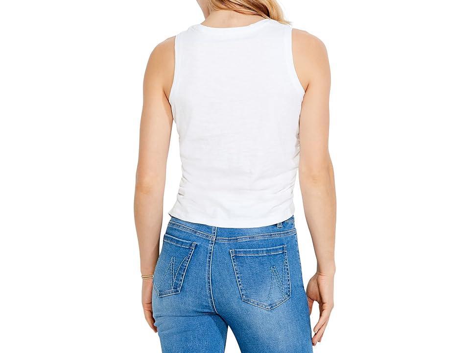 NIC+ZOE Crew Ruched Tank (Paper ) Women's Clothing product image