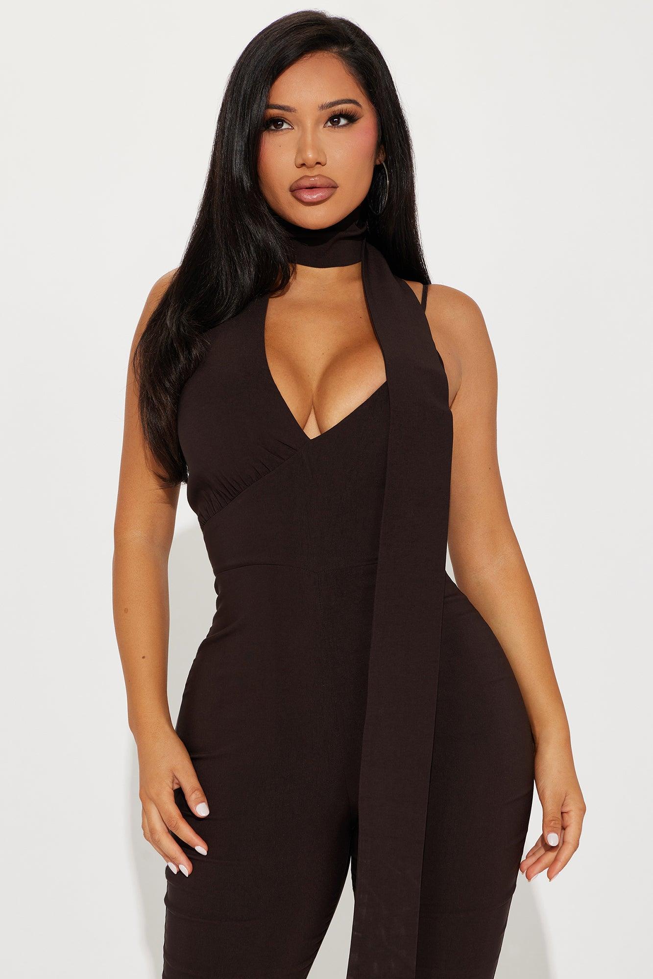 Being Chic Jumpsuit - Mocha Product Image