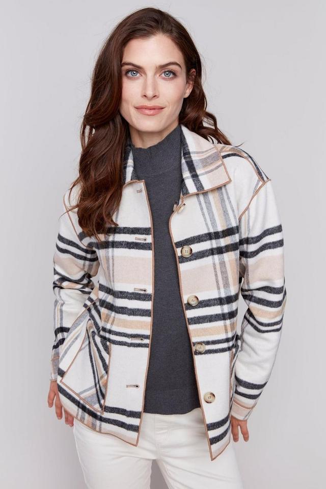 Plaid Reversible Short Jacket Product Image