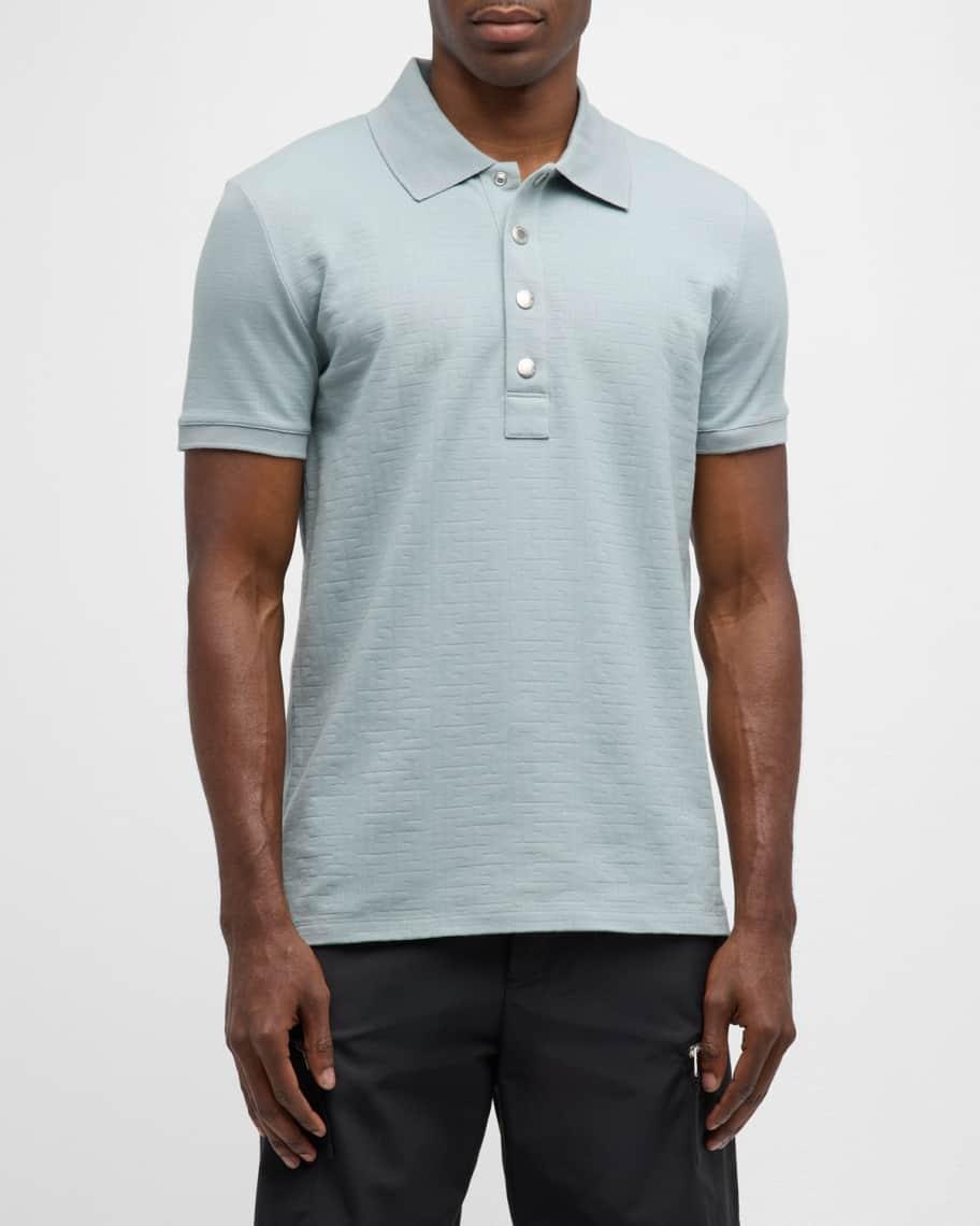 Mens Monogram Pique Polo Shirt Product Image