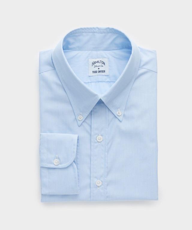 Hamilton + Todd Snyder Wrinkle Free Cotton Dress Shirt In Blue Product Image