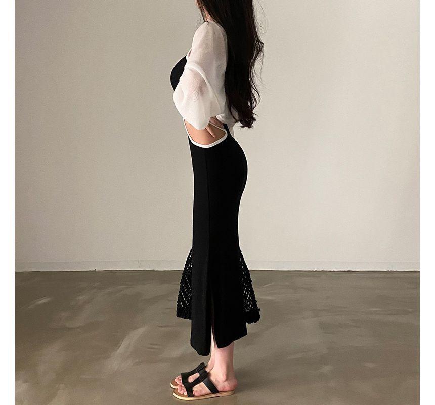 Open Front Sheer Shrug Cardigan Product Image