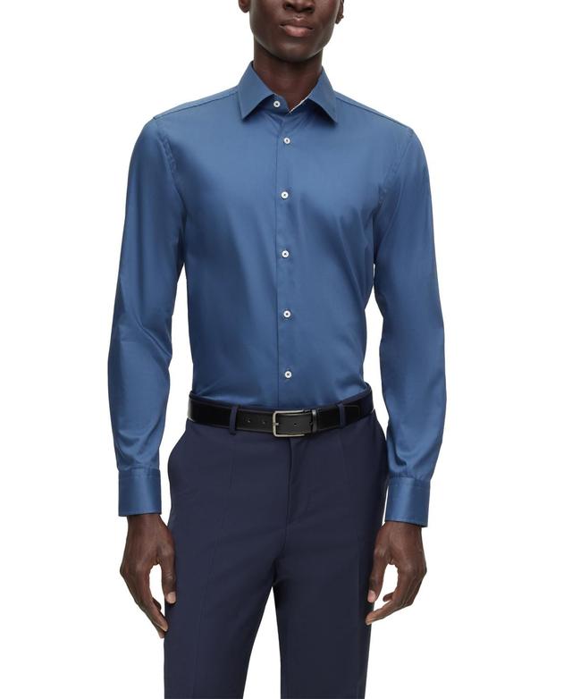 Boss by Hugo Boss Mens Easy-Iron Slim-Fit Dress Shirt Product Image