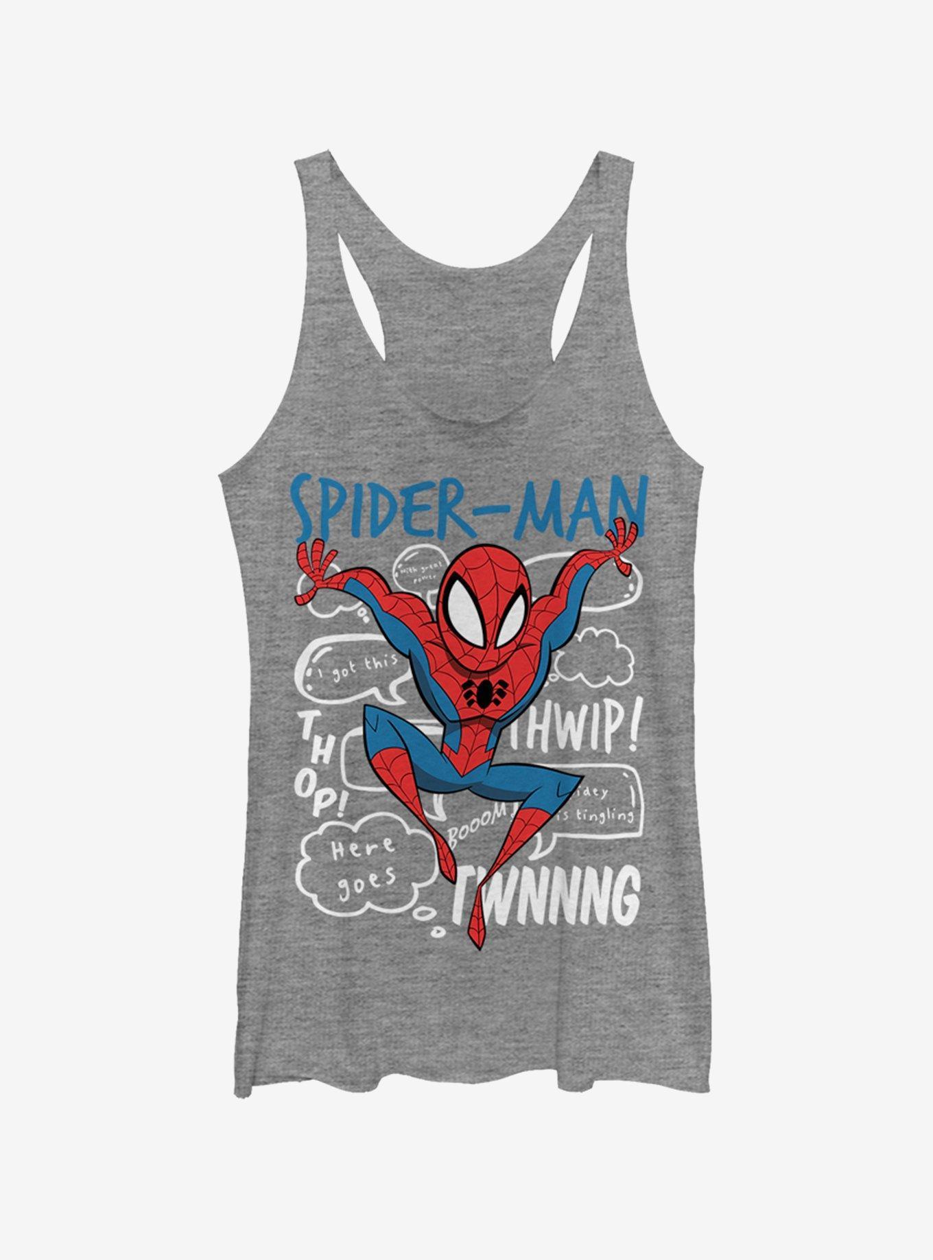 Marvel Spider-Man Spidey Doodle Thoughts Girls Tank Product Image