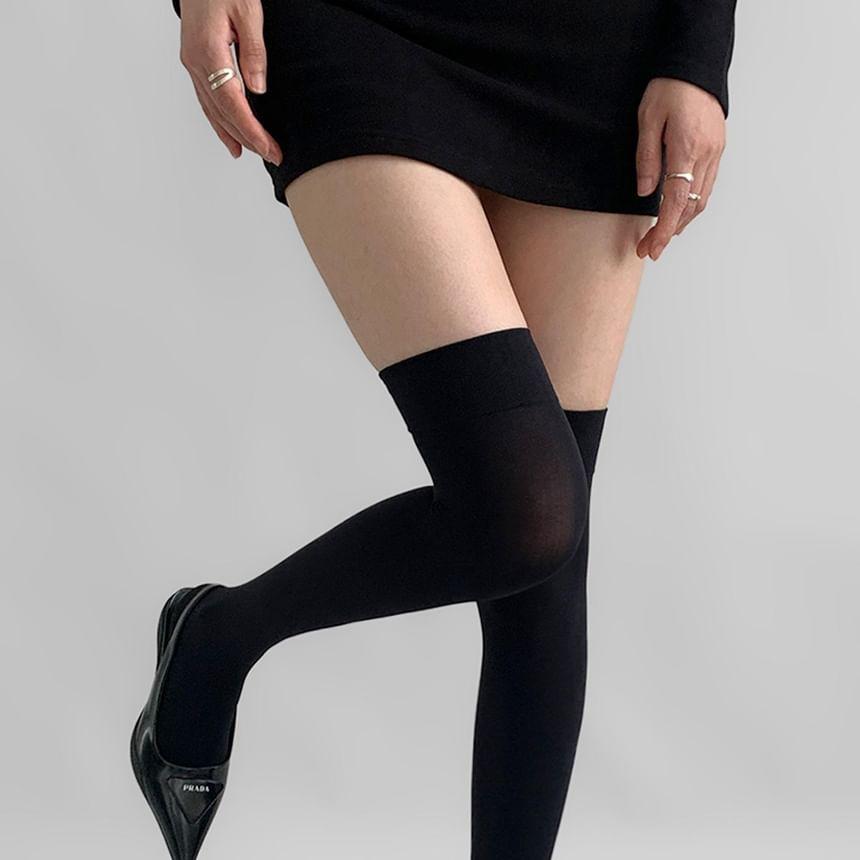 Plain Over-The-Knee Socks Product Image