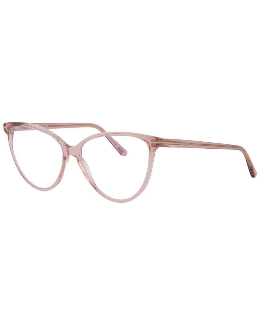 TOM FORD Women's Blue Block 57mm Optical Frames In Pink Product Image