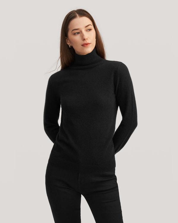 Pure Cashmere Turtleneck Sweater Product Image