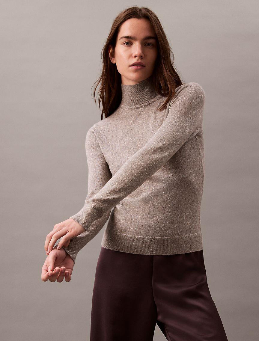 Lurex Turtleneck Sweater Product Image