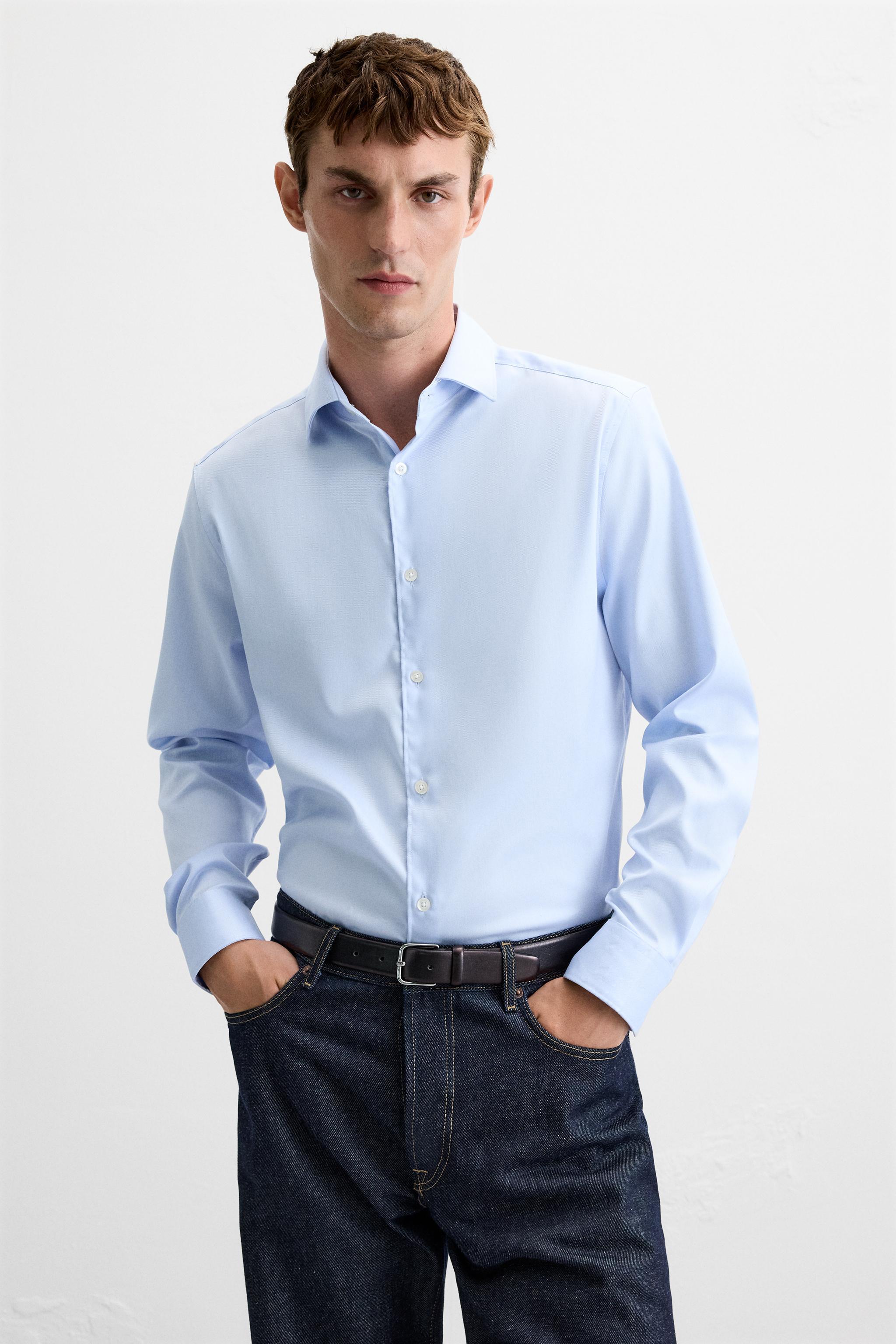 TEXTURED WEAVE TWILL SHIRT Product Image