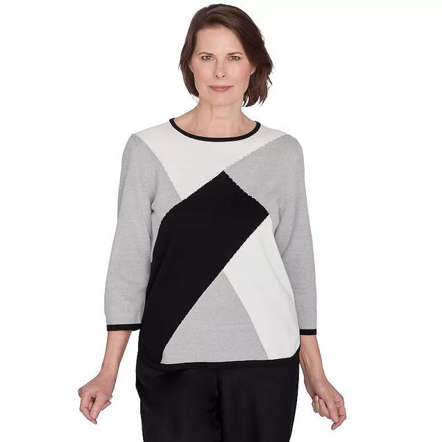 Womens Alfred Dunner Colorblock Beaded Top Product Image