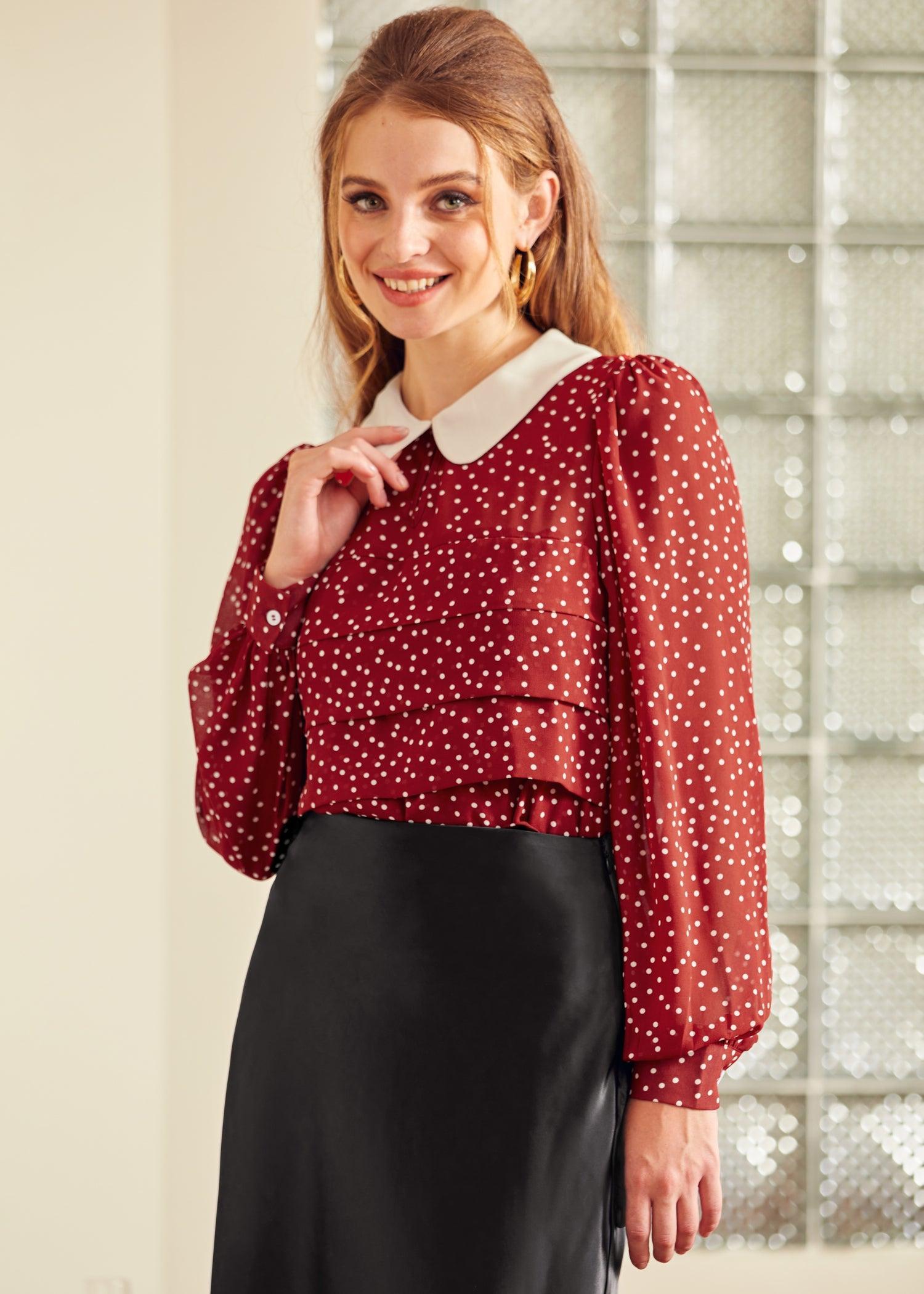 Essence of Every Era Pan Collar Blouse Product Image