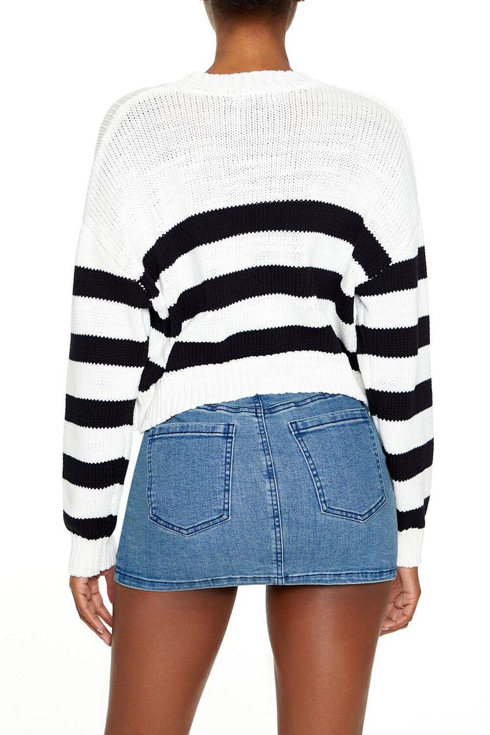 Striped Drop-Sleeve Sweater | Forever 21 Product Image