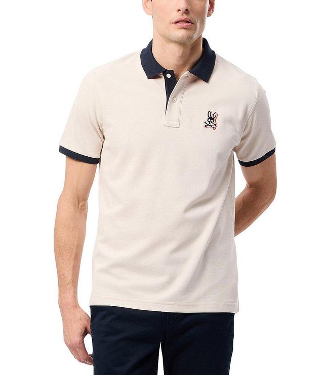 Psycho Bunny Sanderson Pique Short Sleeve Polo Shirt Product Image