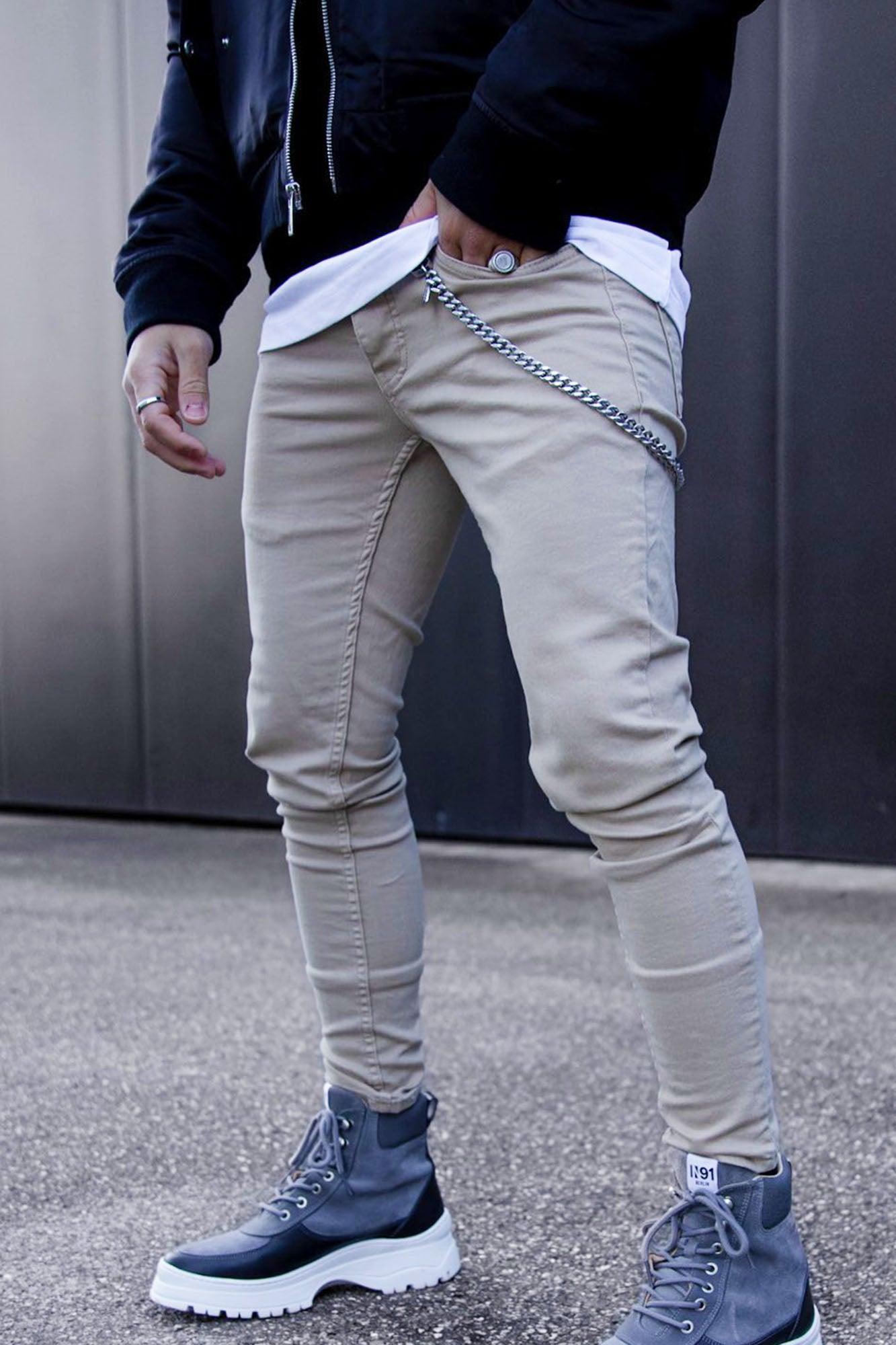 Cornell Slim Jeans - Khaki Product Image