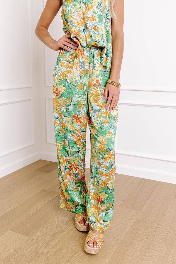 Hamptons Hideout Floral High Waist Pants Product Image