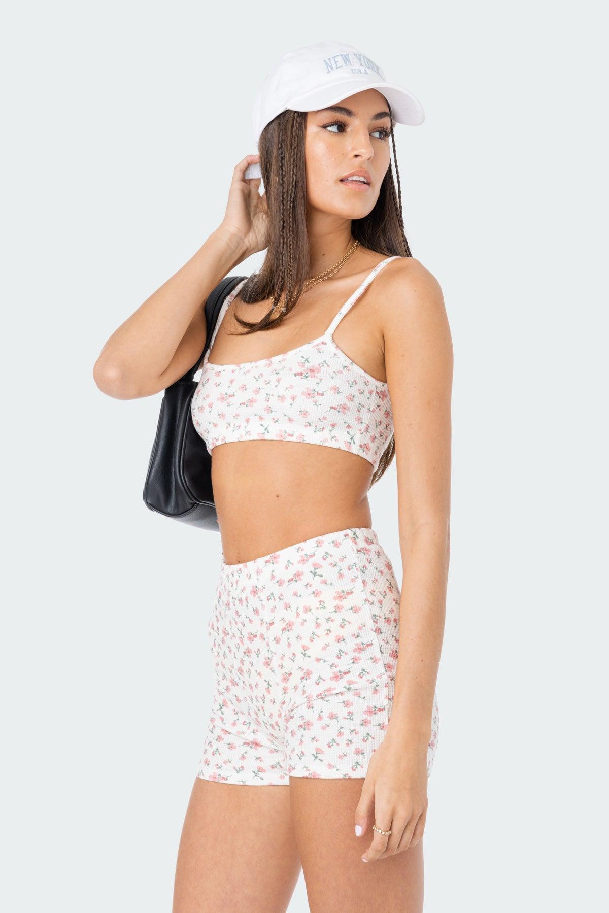 Primrose Waffle Crop Top Product Image