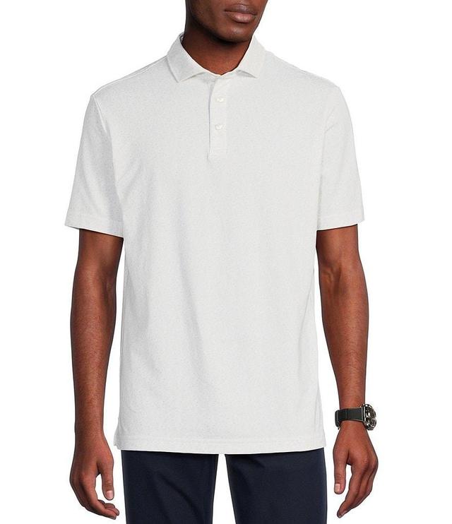 Cremieux Blue Label Performance Stretch Tennis Print Short Sleeve Polo Shirt Product Image