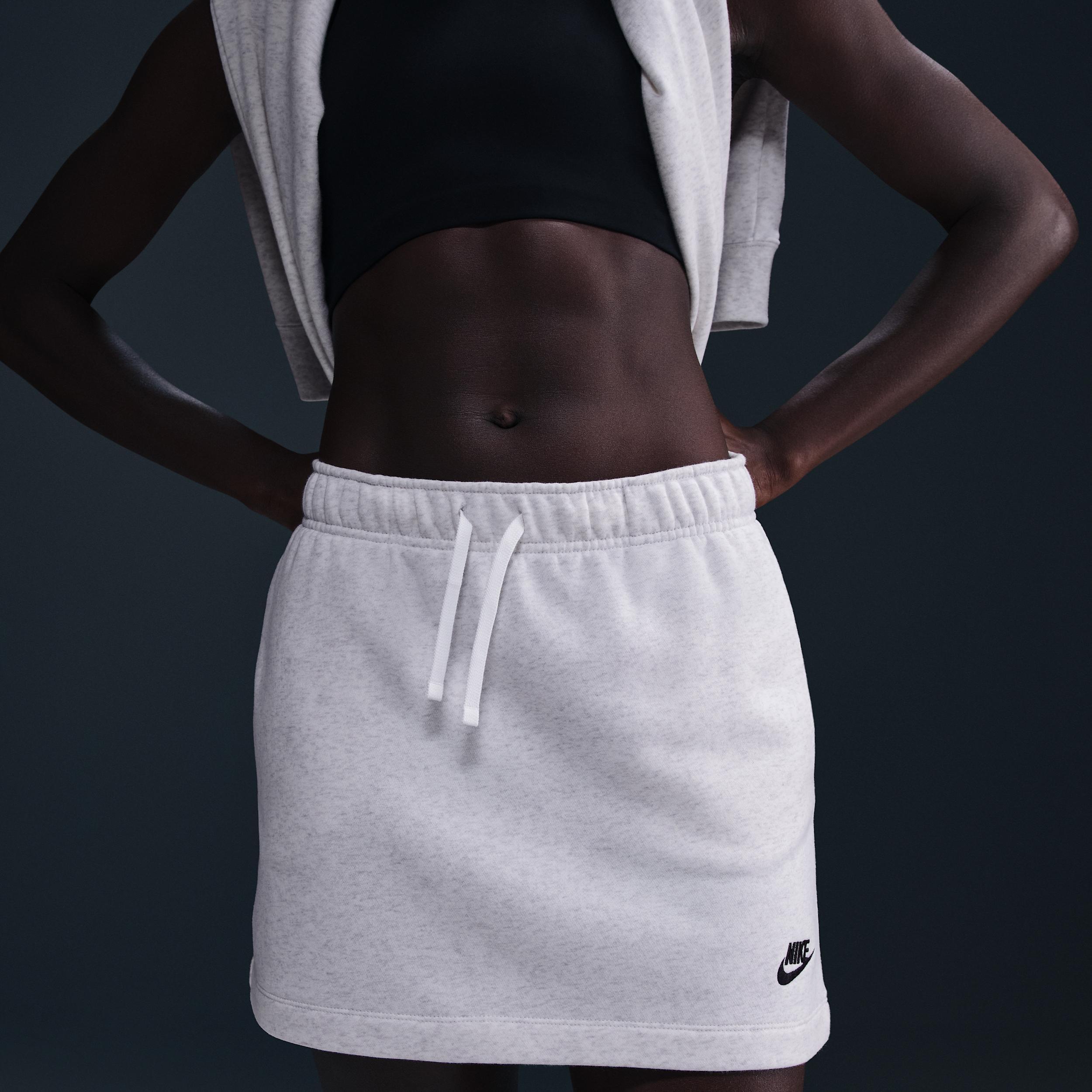 Women's Nike Sportswear Club Fleece Mid-Rise Skirt Product Image