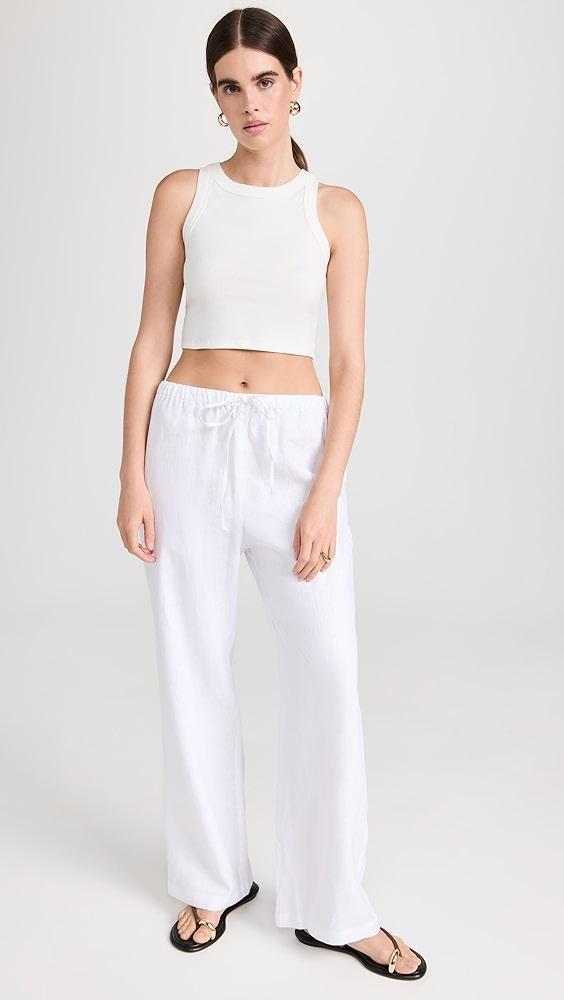 Reformation Olina Linen Pants | Shopbop Product Image