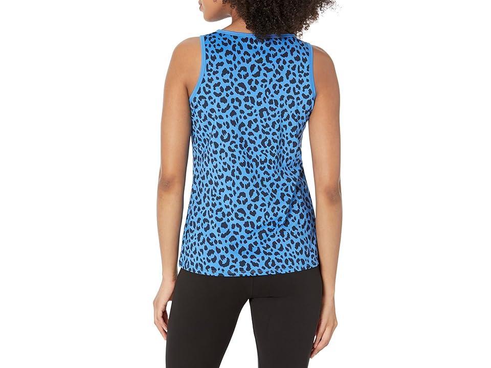 Tail Activewear Giza Full Back Tennis Tank (Ditsy Leopard) Women's Clothing Product Image