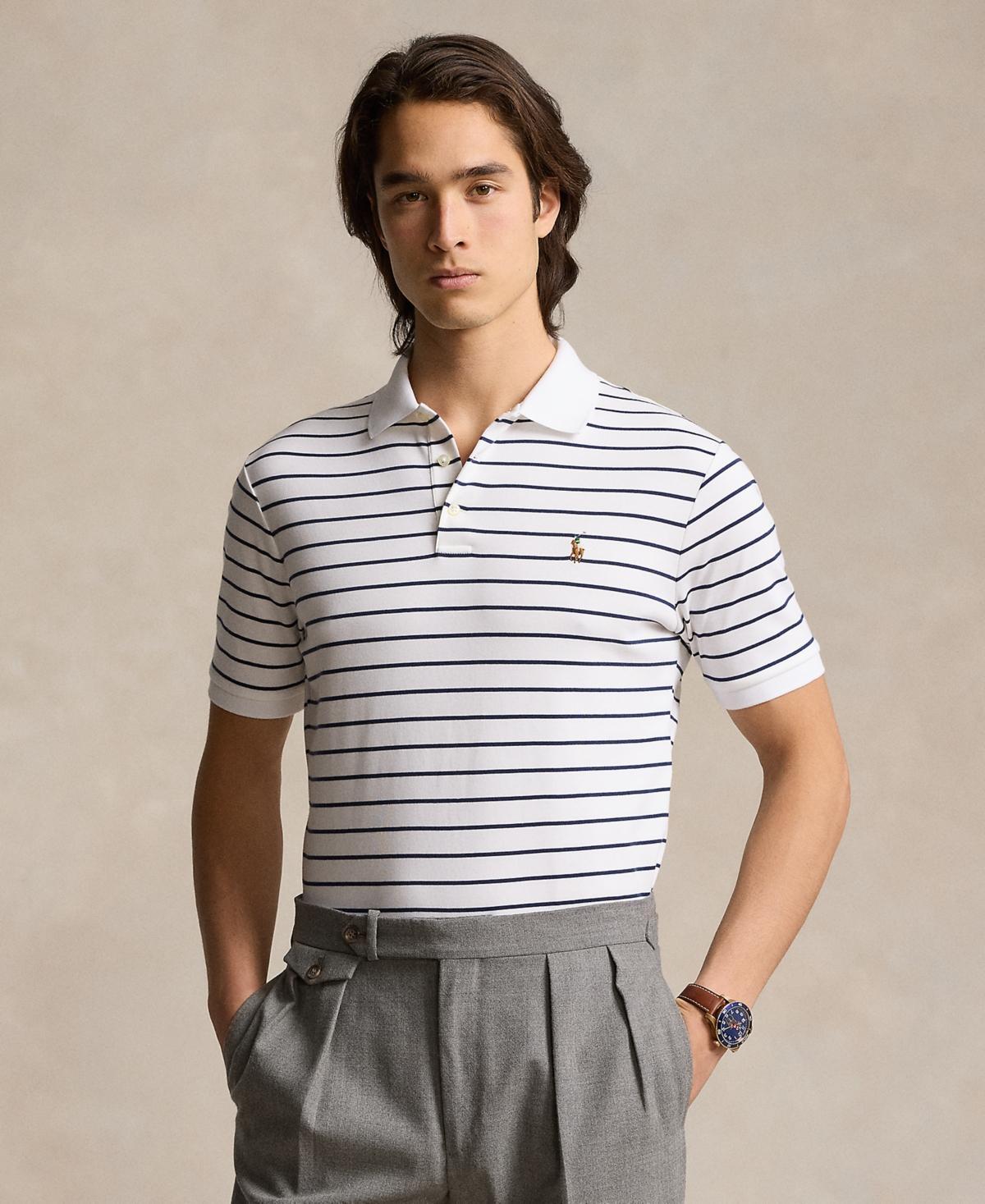 Polo Ralph Lauren Mens Classic-Fit Soft Cotton Polo Shirt - French Navy Product Image